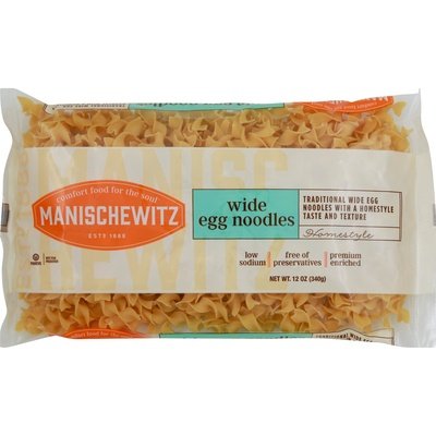 Manischewitz Noodles Egg Broad 12/12 Oz [UNFI #74217]