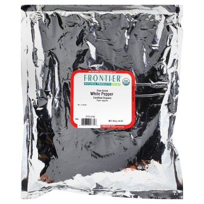 Frontier Nat Prod Co-op White Pepper Ground 1 Lb [UNFI #03634]