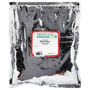 Frontier Nat Prod Co-op White Pepper Ground 1 Lb [UNFI #03634]