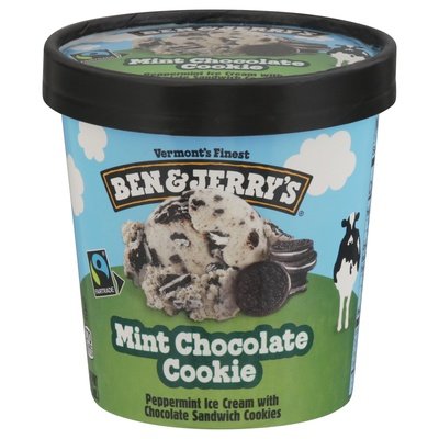 Ben & Jerrys Mint Chocolate Cookies 8/Pt [UNFI #74746]