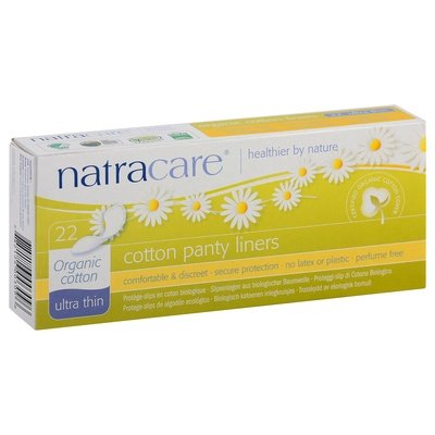 Natracare Panty Liners Organic Cotton 16/22 Ct [UNFI #41011] T