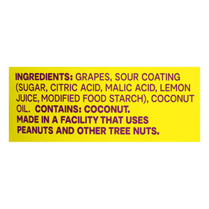 Fruit Riot Sour Candy Coated Grapes 6/8 Oz [UNFI #84096]