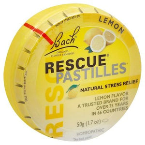Bach Flower Essences Rescue Pastilles Lemon 12/50 Gr [UNFI #85771] T