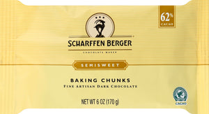 Scharffen Berger Semisweet Dark Baking Chunks 8/7 Oz [UNFI #88654]