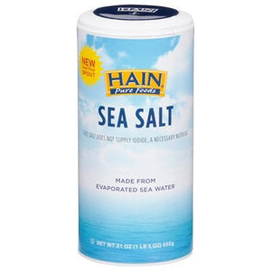 Hain Sea Salt 8/21 Oz [UNFI #07264]