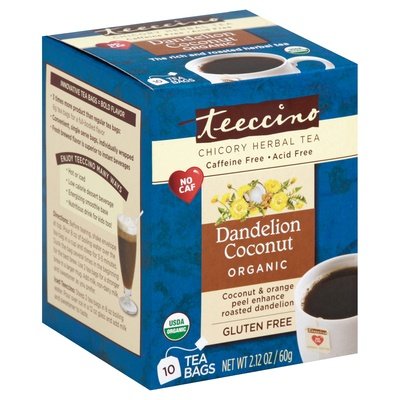 Teeccino Dandelion Coconut 6/10 Bag [UNFI #14684]