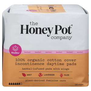 The Honey Pot Incontinence Daytime Pad 16 Ct [UNFI #44121] T