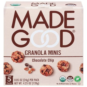 Made Good Mini,Chocolate Chip 6/5/.85Oz [UNFI #61426]