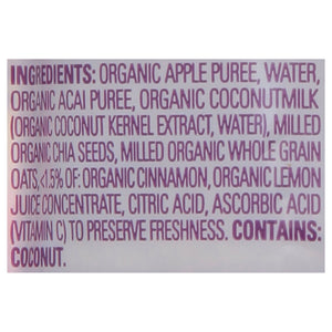 Happy Tot Apple Acai Cocont Milk Chia 16/4 Oz [UNFI #23268]