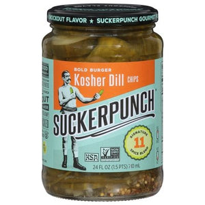 Suckerpunch Dill Pickle Chips Bold Burger 6/24 Oz [UNFI #75813]