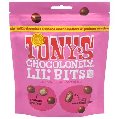 Tonys Chocolonely Lil Bits Milk Chocolate Smores 8/4 Oz [UNFI #47838]
