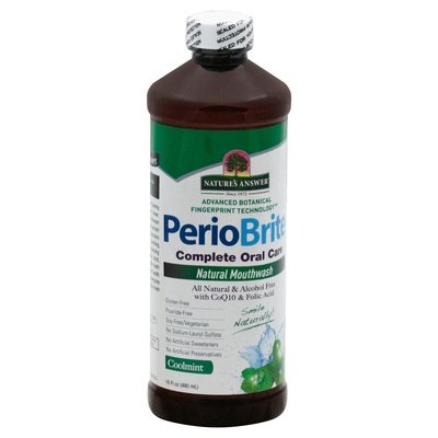 Natures Answer Periowash Mouthwash Af Cool Mint 16 Oz [UNFI #81922] T