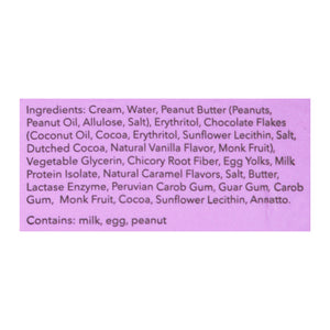 Rebel Ice Cream Peanut Butter Caramel Chip 8/1 Pint [UNFI #66802]