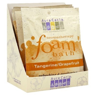 Aura Cacia Tangerine Grapefruit Foam Bath 6/2.5 Oz [UNFI #50886] T