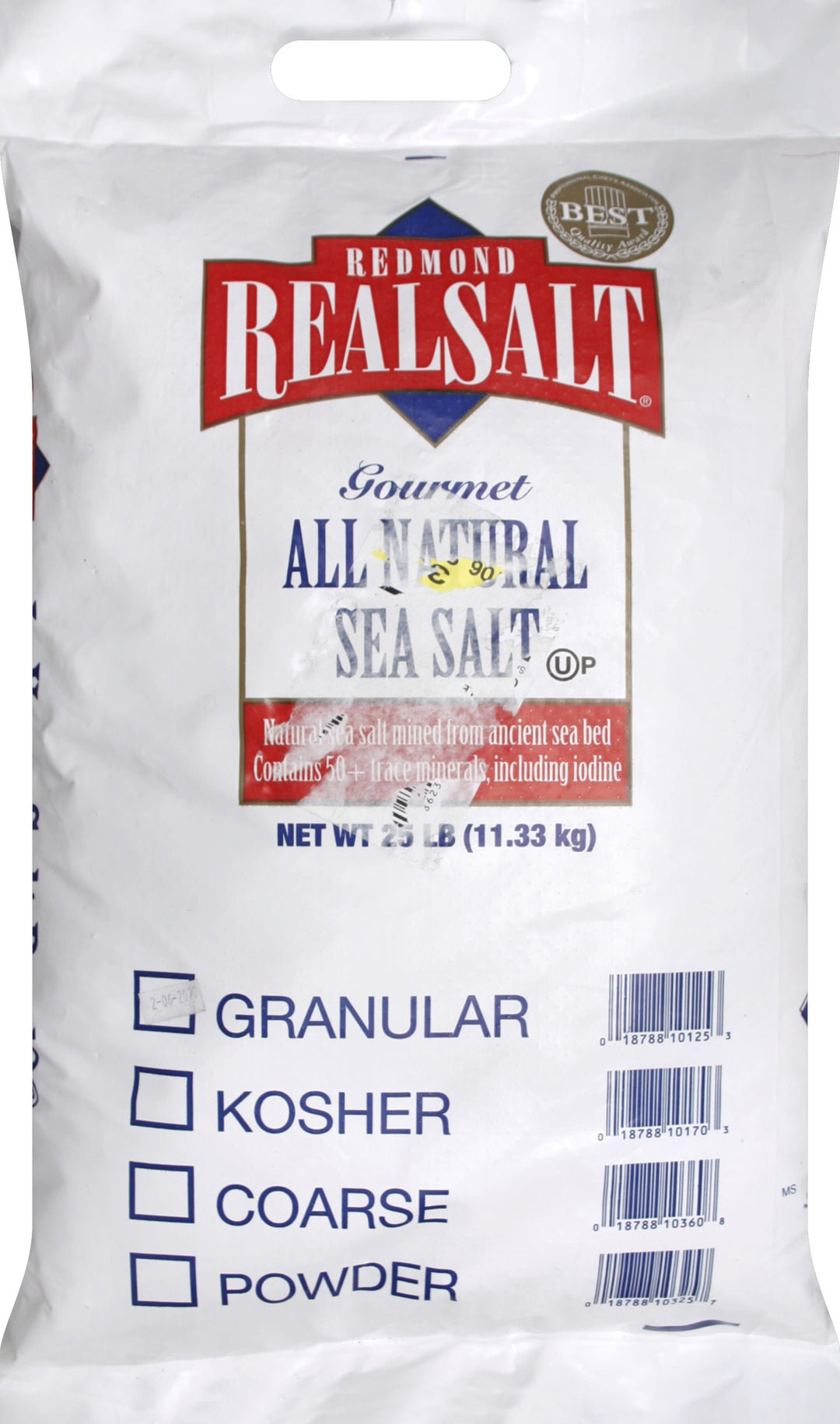Real Salt Salt Granular 25 Lb [UNFI #19572]