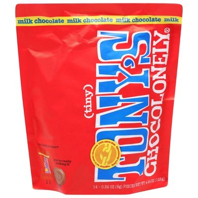 Tonys Chocolonely Tiny Milk Chocolate Pouch 8/4.44 Oz [UNFI #67277]