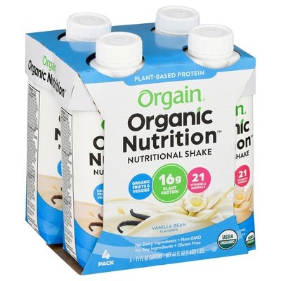 Orgain Sweet Vanilla Bean 3/4/11 Oz [UNFI #35561]