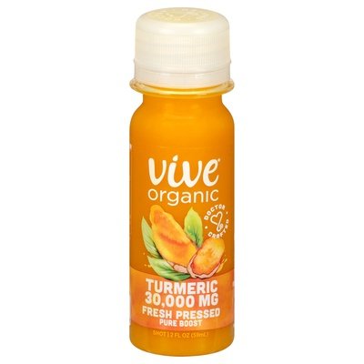 Vive Organic Pure Boost Turmeric 12/2 Oz [UNFI #68766]