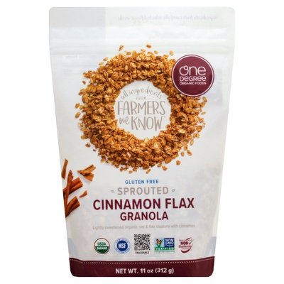 One Degree Organic Foods Cinnamon Flax 6/11 Oz [UNFI #18225]