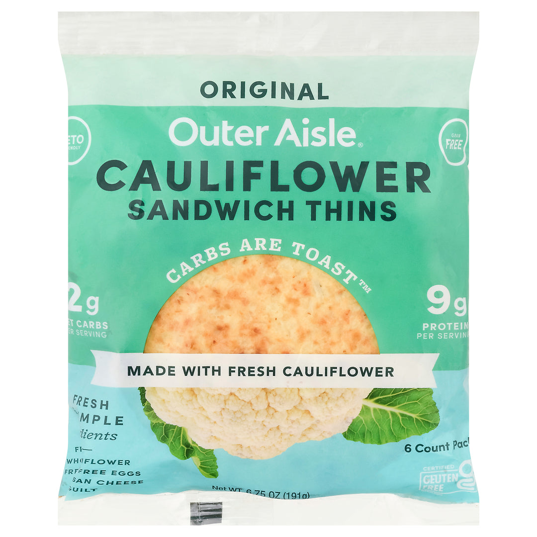 Outer Aisle Original Cauliflower Thins 12/6.13 Z [UNFI #59539]