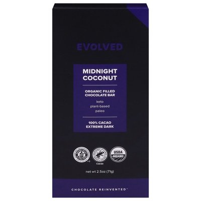 Evolved Midnight Coconut 100% Cacoa 8/2.5 Oz [UNFI #17914]