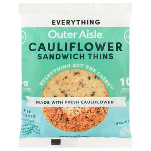 Outer Aisle Everything Cauliflower Thins 12/6.13 Z [UNFI #59541]