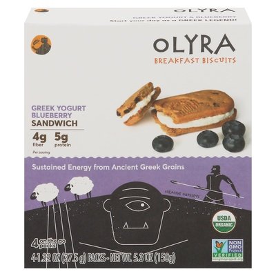 Olyra Greek Yogurt Blueberry 6/5.3 Oz [UNFI #67606]