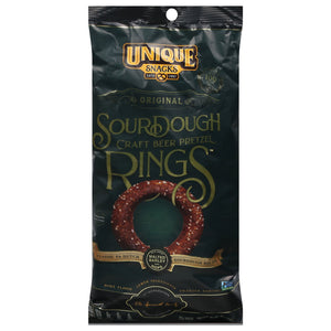 Unique Pretzels Craft Beer Sourdough Ring Pretzels 12/11 OZ [UNFI #26959]