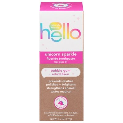Hello Products Kids Unicorn With Fluoride 4.2 Oz [UNFI #40624] T