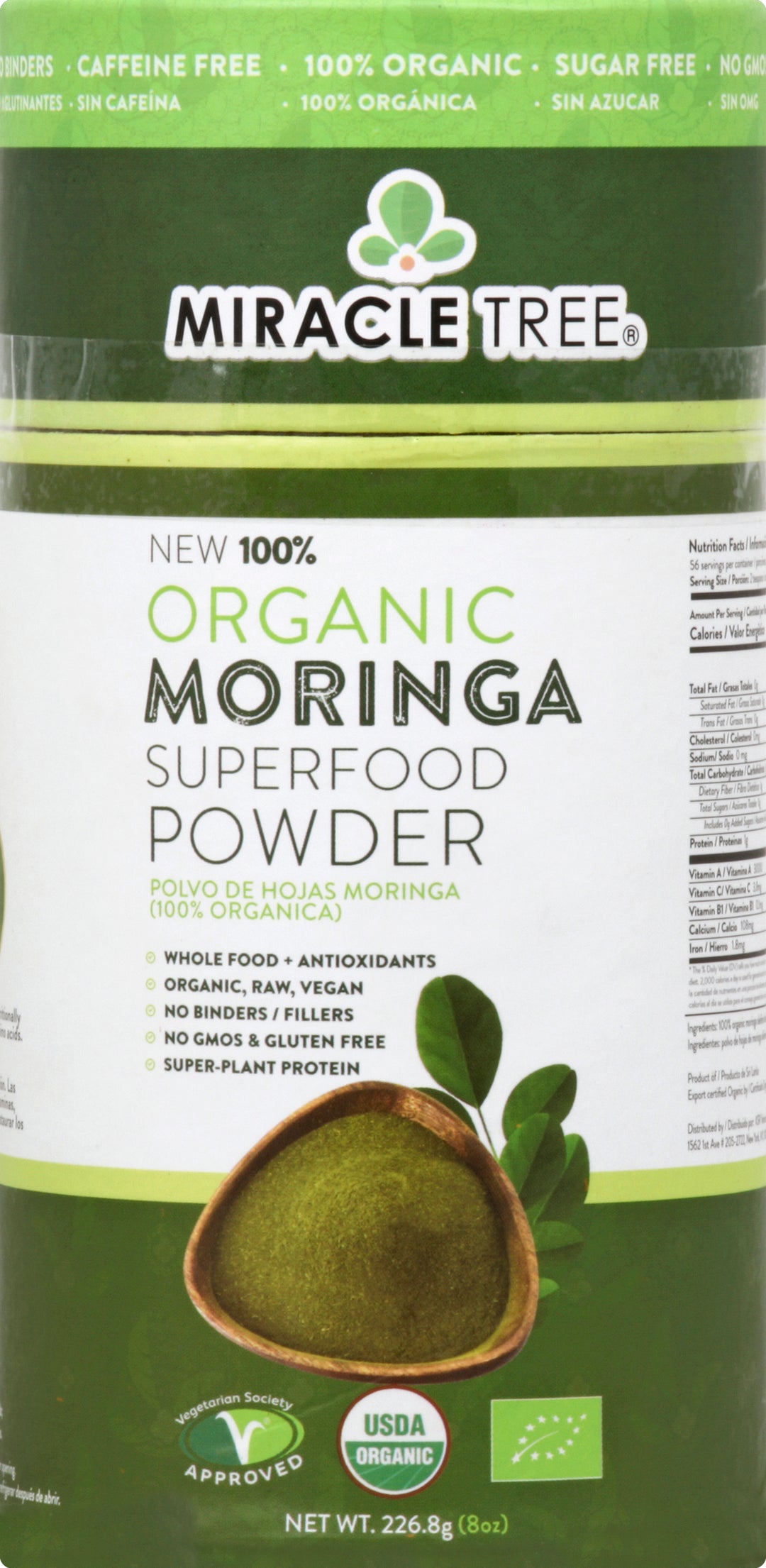 Miracle Tree Moringa Powder 6/8 Oz [UNFI #88964]