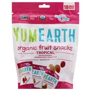 Yumearth Fruit Snacks Tropical Og2 12/10/.62 OZ [UNFI #33210]
