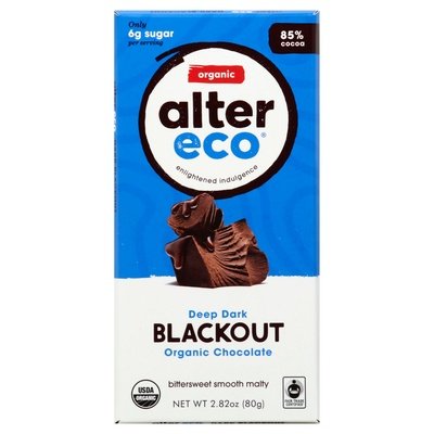 Alter Eco Dark Blackout 85% Cocoa Ft 12/2.82 Oz [UNFI #22133]