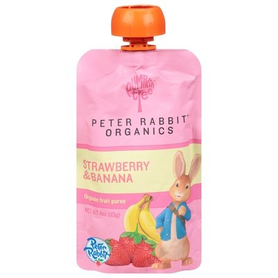 Peter Rabbit Organics Strawberry & Banana 10/4 Oz [UNFI #51768]