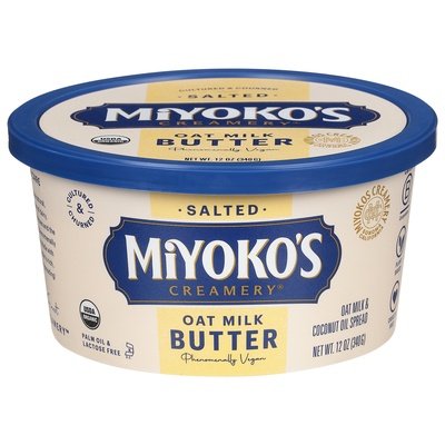 Miyokos Creamery Oat Milk Vegan Cultrd Butter 6/12 Oz [UNFI #20046]