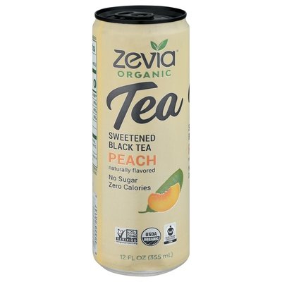 Zevia Black Tea With Peach 12/12 Oz [UNFI #23951]
