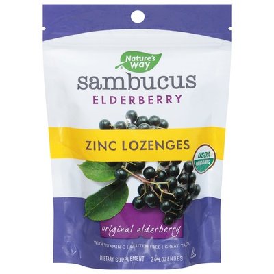 Natures Way Lozenges Sambucus Zinc 24 Ct [UNFI #38215] T