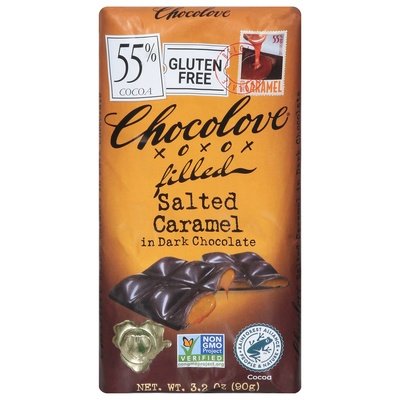 Chocolove Salted Caramel Dk Choc 55% 10/3.2 Oz [UNFI #04530]