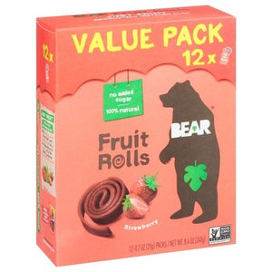 Bear Fruit Roll Strawberry 12 Pk 5/8.5 Oz [UNFI #38127]