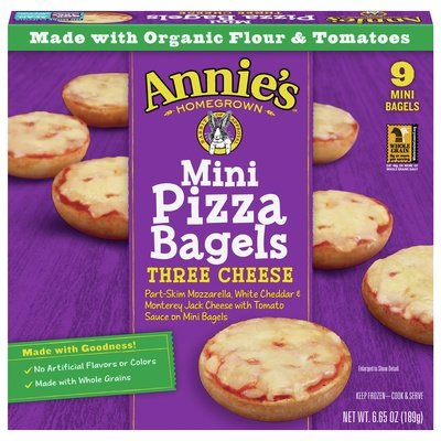 Annies Homegrown Mini Bagels Three Cheese 12/6.65 Oz [UNFI #13655]