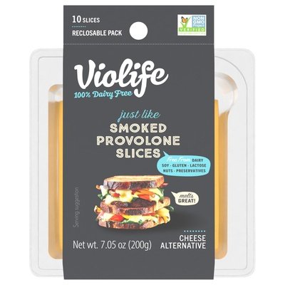 Violife Provolone Smoked Sliced 8/7.1 Oz [UNFI #30976]