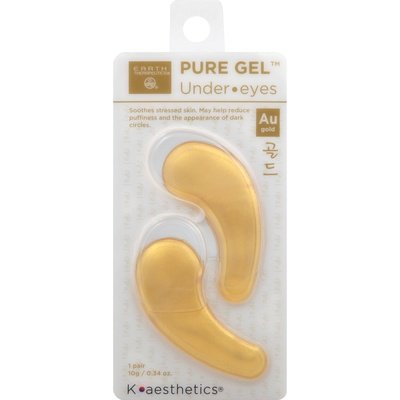 Earth Therapeutics Pure Gel Under Eye Gold 1Pr 1 Pair [UNFI #68582] T