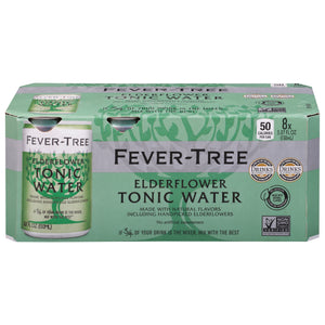 Fever-Tree Elderflower Tonic Water Cans 3/8/5.07 OZ [UNFI #75513] T