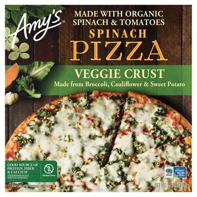 Amys Spinach Veggie Crust 8/12 Oz [UNFI #47206]