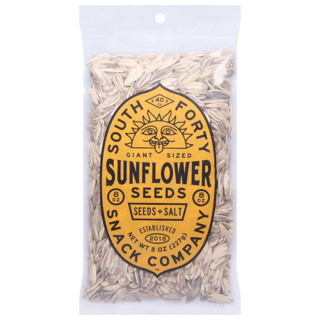 South Forty Snack Co Sunflower Seeds Giant+Salt 5/8 Oz [UNFI #72568]