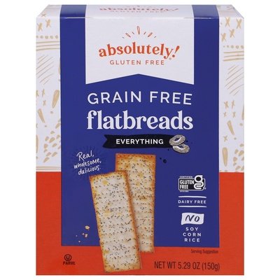 Absolutely Gluten Free Flatbreads Everything 12/5.29 Oz [UNFI #33030]