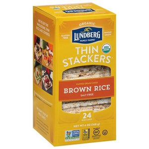 Lundberg Family Farms Thin Stackers Brown Rice Ns 6/6 Oz [UNFI #55447]