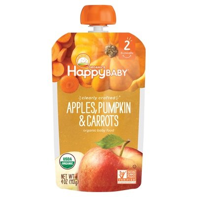 Happy Baby Apples Pumpkin & Carrots 16/4 Oz [UNFI #26761]