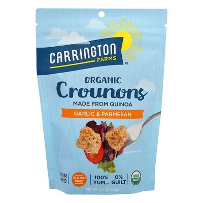 Carrington Farms Crounons Garlic & Parmesan 6/4.75 Oz [UNFI #43207]