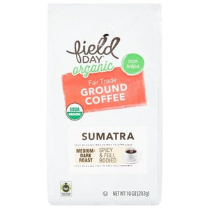 Field Day Ground Coffee - Sumatra 6/10 Oz [UNFI #24146]