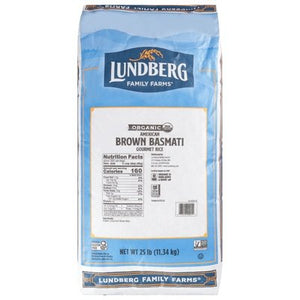 Lundberg Family Farms Basmati Brown Rice Fs 25 Lb [UNFI #01571]
